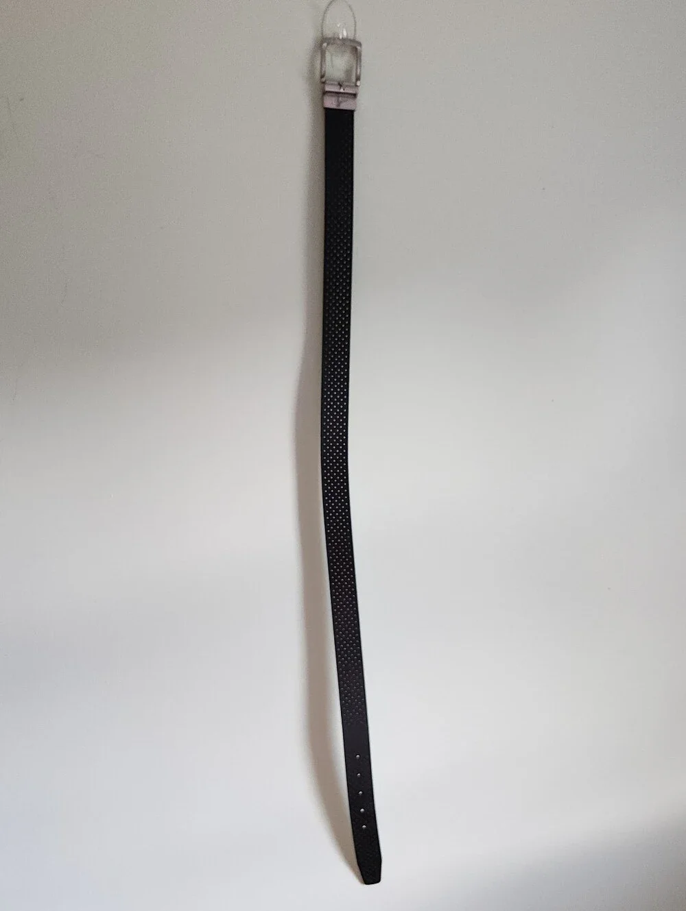 Nike Mens Leather Reversible Black/White Perforated Golf Belt Size 32-33W *READ*